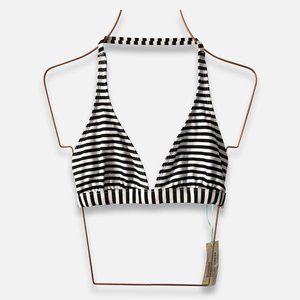 Solimar Bikini Top in Black Stripe